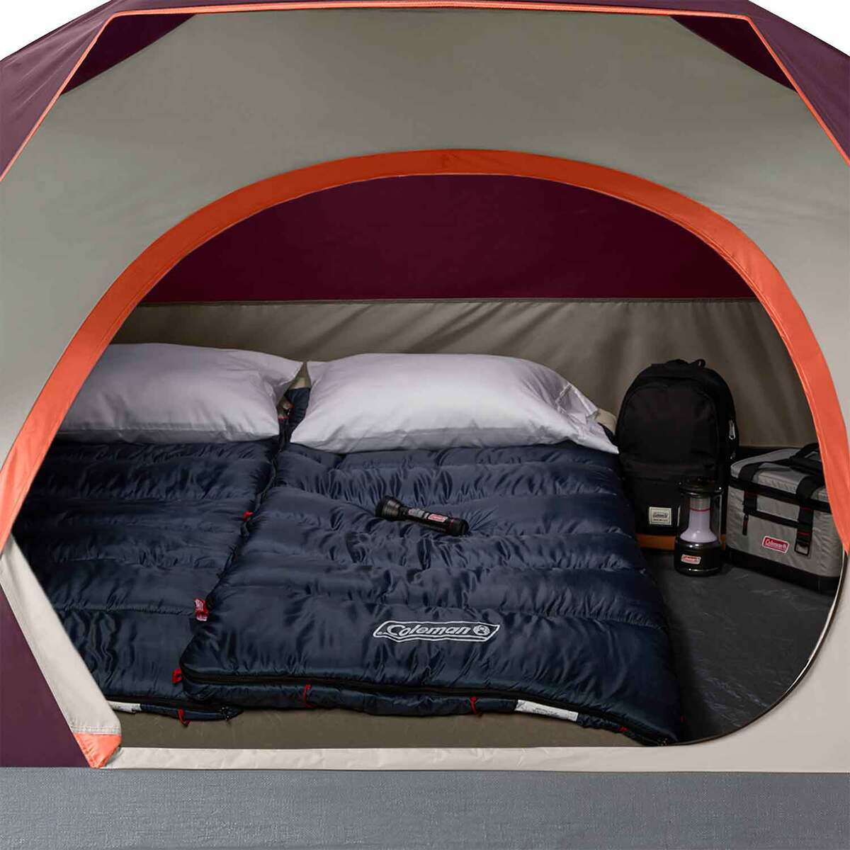 Coleman Skydome 4-Person Camping Tent - Blackberry - Blackberry Coleman Skydome 4-Person Camping Tent - Blackberry - Blackberry