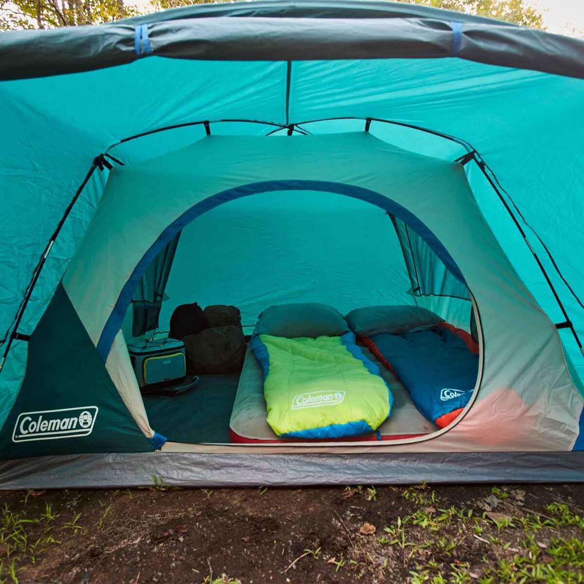 Coleman Skydome 4-Person Camping Tent - Evergreen - Evergreen Coleman Skydome 4-Person Camping Tent - Evergreen - Evergreen