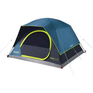 Coleman Skydome 4-Person Dark Room Camping Tent - Blue