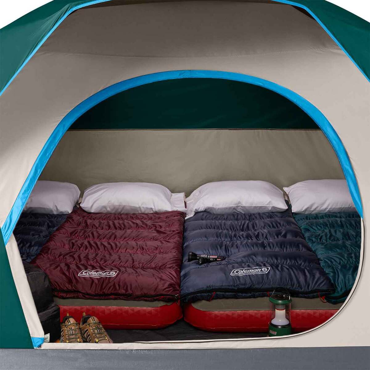 Coleman Skydome 6-Person Camping Tent - Evergreen - Evergreen Coleman Skydome 6-Person Camping Tent - Evergreen - Evergreen