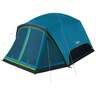 Coleman Skydome 6-Person Screen Room Camping Tent with Dark Room - Navy Blue - Navy Blue