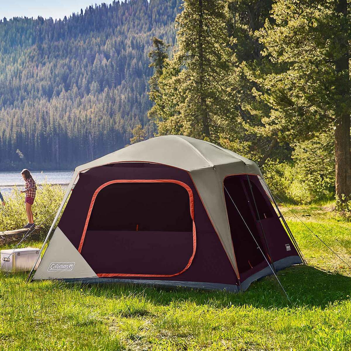 Coleman Skylodge 10-Person Camping Tent - Blackberry - Blackberry Coleman Skylodge 10-Person Camping Tent - Blackberry - Blackberry