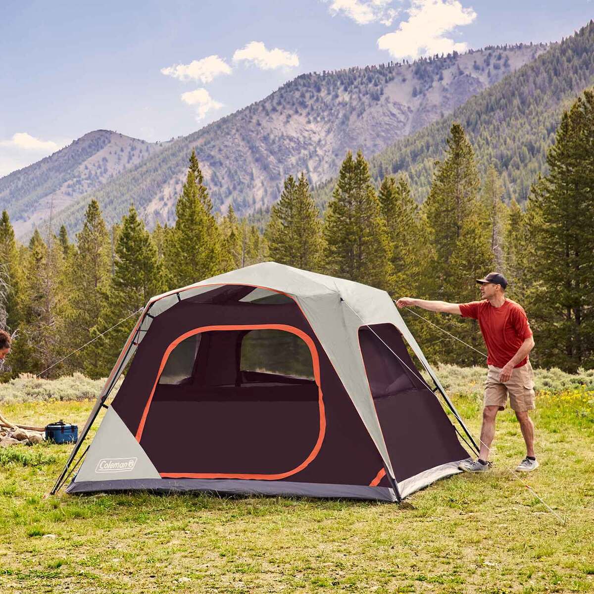 Coleman Skylodge 4-Person Instant Camping Tent - Blackberry - Blackberry Coleman Skylodge 4-Person Instant Camping Tent - Blackberry - Blackberry