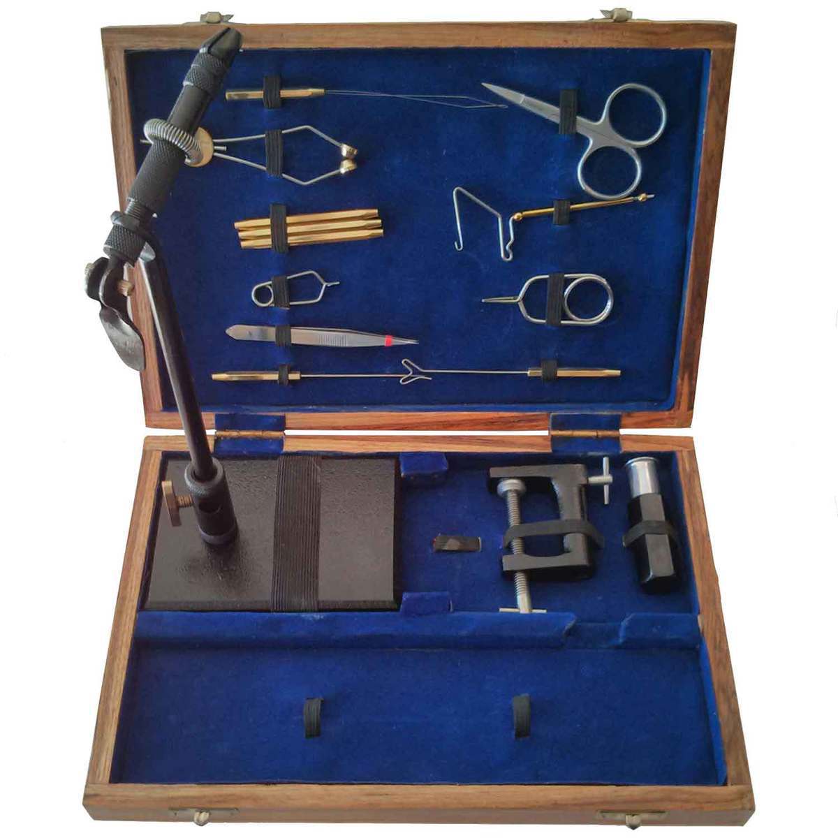 COLORADO ANGLERS - Kit D'outils Standard Pour Attacher La Mouche Avec Boite En Bois Livre Et Dvd Etau Rotatif Bobine Ciseaux Fouet De Finition Ensemble Complet De Peche A La Mouche Pour COLORADO ANGLERS - Kit D'outils Standard Pour Attacher La Mouche Avec Boite En Bois Livre Et Dvd Etau Rotatif Bobine Ciseaux Fouet De Finition Ensemble Complet De Peche A La Mouche Pour