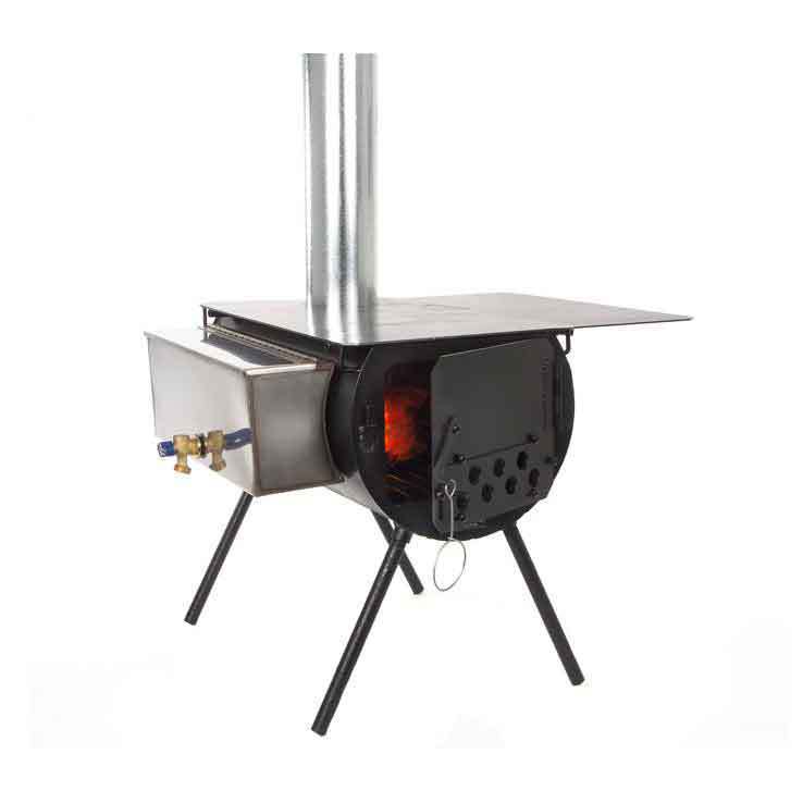 Colorado Cylinder Stoves Timberline Stove Package with 3 Gallon Water Heater - Black Colorado Cylinder Stoves Timberline Stove Package with 3 Gallon Water Heater - Black