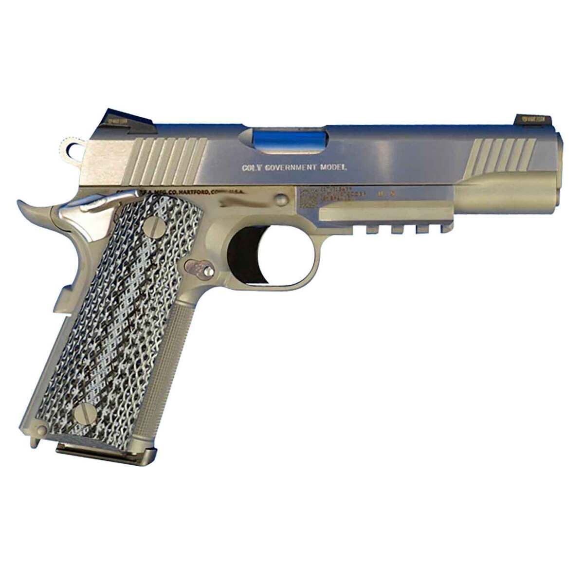 Colt 1911 Government 45 Auto (ACP) 5in Stainless Steel Pistol - 7+1 Rounds - Gray Colt 1911 Government 45 Auto (ACP) 5in Stainless Steel Pistol - 7+1 Rounds - Gray
