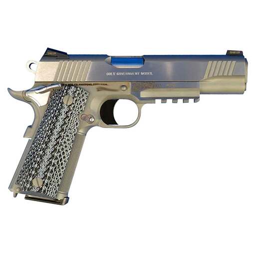 Colt 1911 Government 45 Auto (ACP) 5in Stainless Steel Pistol - 7+1 Rounds - Gray image
