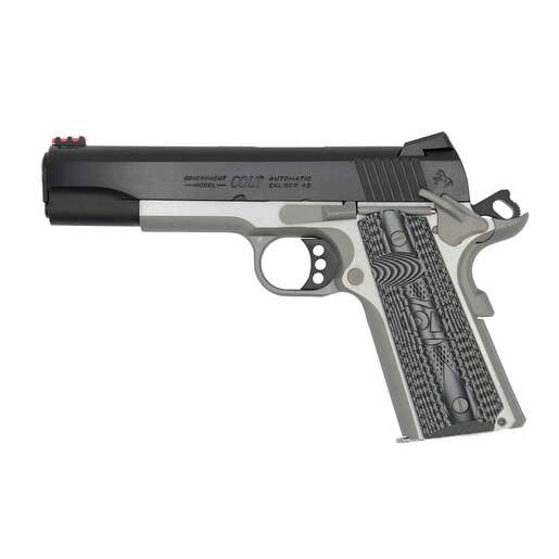 Colt Series 70 Competition Plus 45 Auto (ACP) 5in Blued Pistol - 8+1 Rounds - Gray image