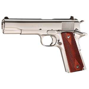 Colt 1991 Government 38 Super Auto 5in High Polish Stainless Steel Pistol - 9+1 Rounds Colt 1991 Government 38 Super Auto 5in High Polish Stainless Steel Pistol - 9+1 Rounds