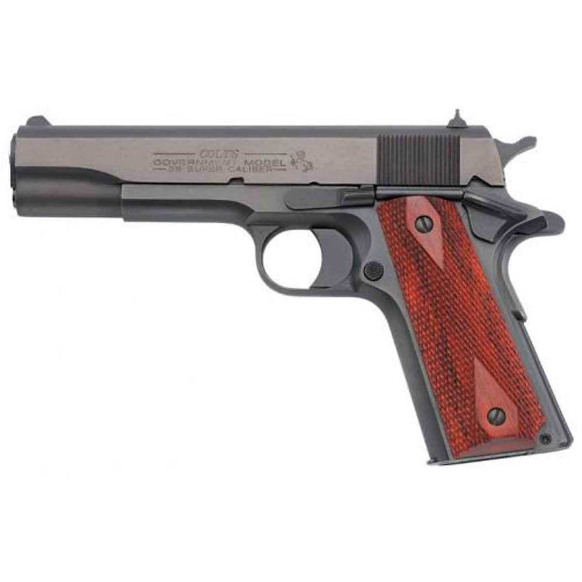 Colt 1991 Government 38 Super Auto 5in Blued Pistol - 9+1 Rounds - Black Colt 1991 Government 38 Super Auto 5in Blued Pistol - 9+1 Rounds - Black