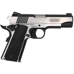 Colt Combat Elite Commander 45 Auto (ACP) 4.25in Stainless/Black Pistol - 8+1 Rounds Colt Combat Elite Commander 45 Auto (ACP) 4.25in Stainless/Black Pistol - 8+1 Rounds
