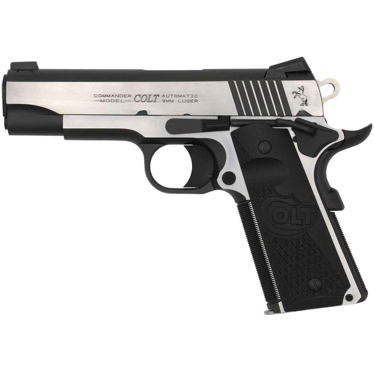Colt Combat Elite Commander 45 Auto (ACP) 4.25in Stainless/Black Pistol - 8+1 Rounds Colt Combat Elite Commander 45 Auto (ACP) 4.25in Stainless/Black Pistol - 8+1 Rounds