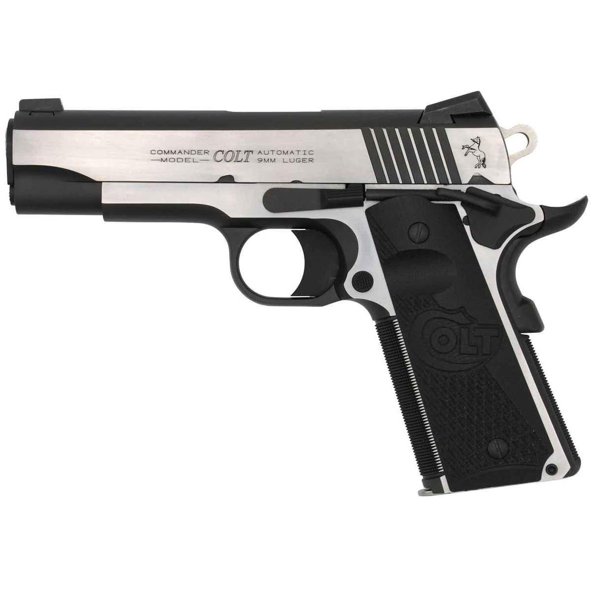 Colt Combat Elite Commander 9mm Luger 4.25in Stainless/Black Pistol - 8+1 Rounds Colt Combat Elite Commander 9mm Luger 4.25in Stainless/Black Pistol - 8+1 Rounds
