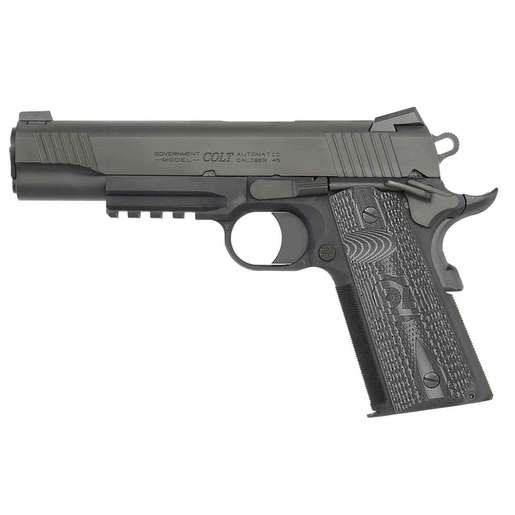 Colt Combat Unit Rail 1911 45 Auto (ACP) 5in Black Nitride Pistol - 8+1 Rounds - Black - Colt