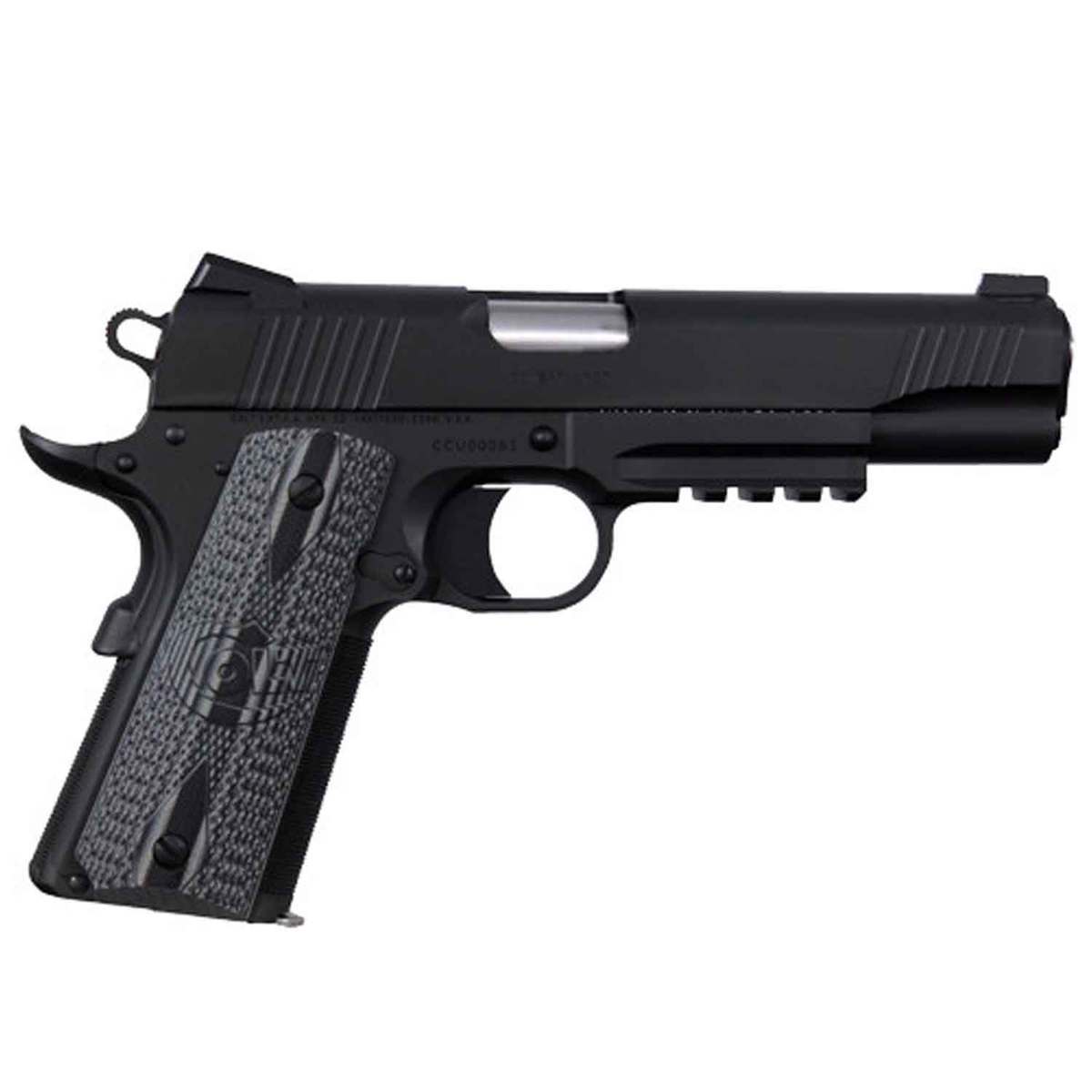 Colt Combat Unit Rail 1911 9mm Luger 5in Black Nitride Pistol - 9+1 Rounds - Black Colt Combat Unit Rail 1911 9mm Luger 5in Black Nitride Pistol - 9+1 Rounds - Black