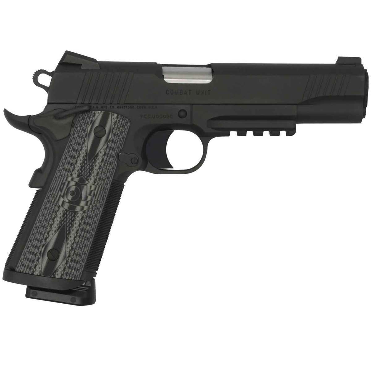 Colt Combat Unit With Rail 9mm Luger 5in Black Pistol - 9+1 Rounds Colt Combat Unit With Rail 9mm Luger 5in Black Pistol - 9+1 Rounds