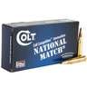 Colt Competition National Match 308 Wichester 155gr Match Rifle Ammo - 20 Rounds