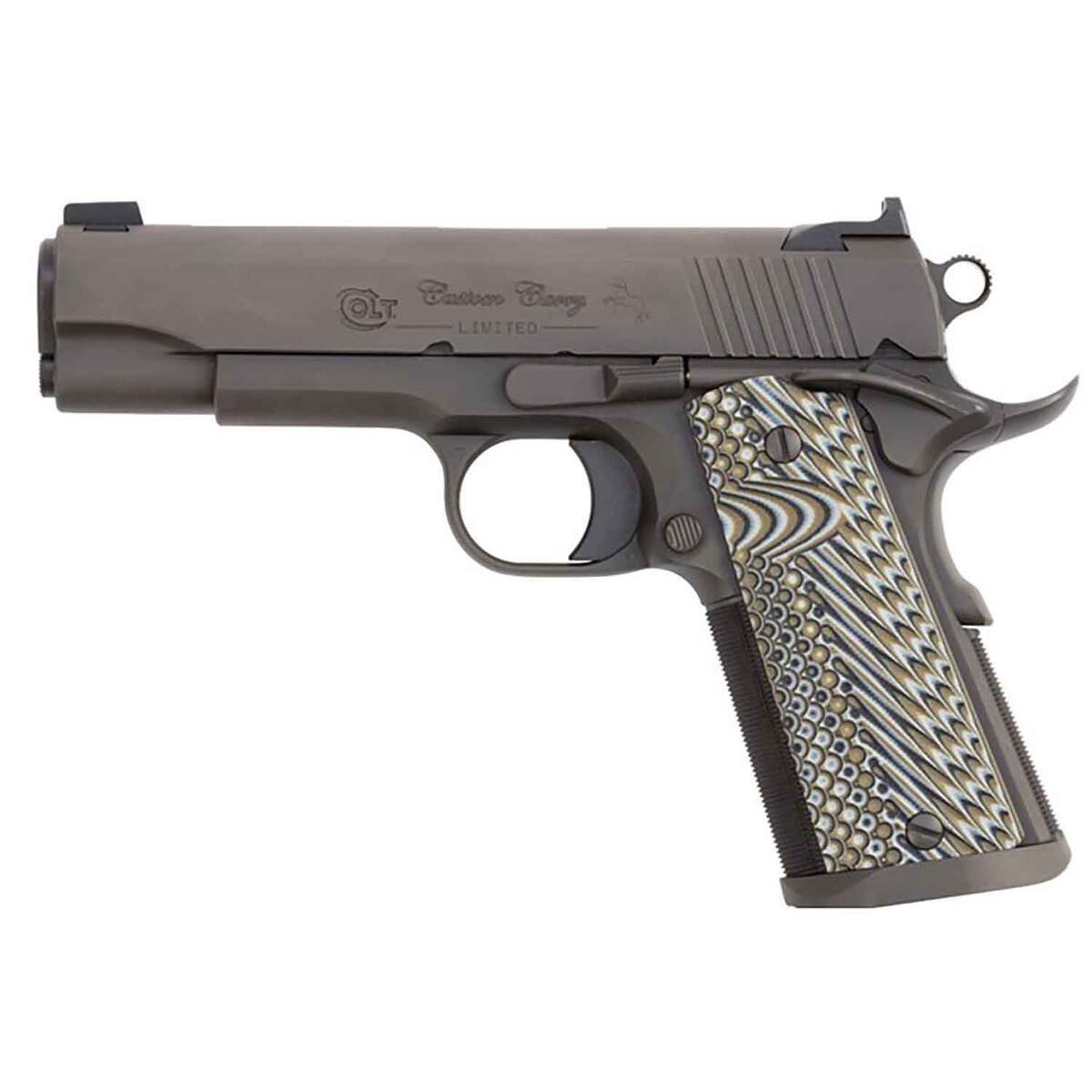 Colt Custom Carry Limited 45 Auto (ACP) 4.25in Smoked Gray Pistol - 8+1 Rounds - Gray Colt Custom Carry Limited 45 Auto (ACP) 4.25in Smoked Gray Pistol - 8+1 Rounds - Gray