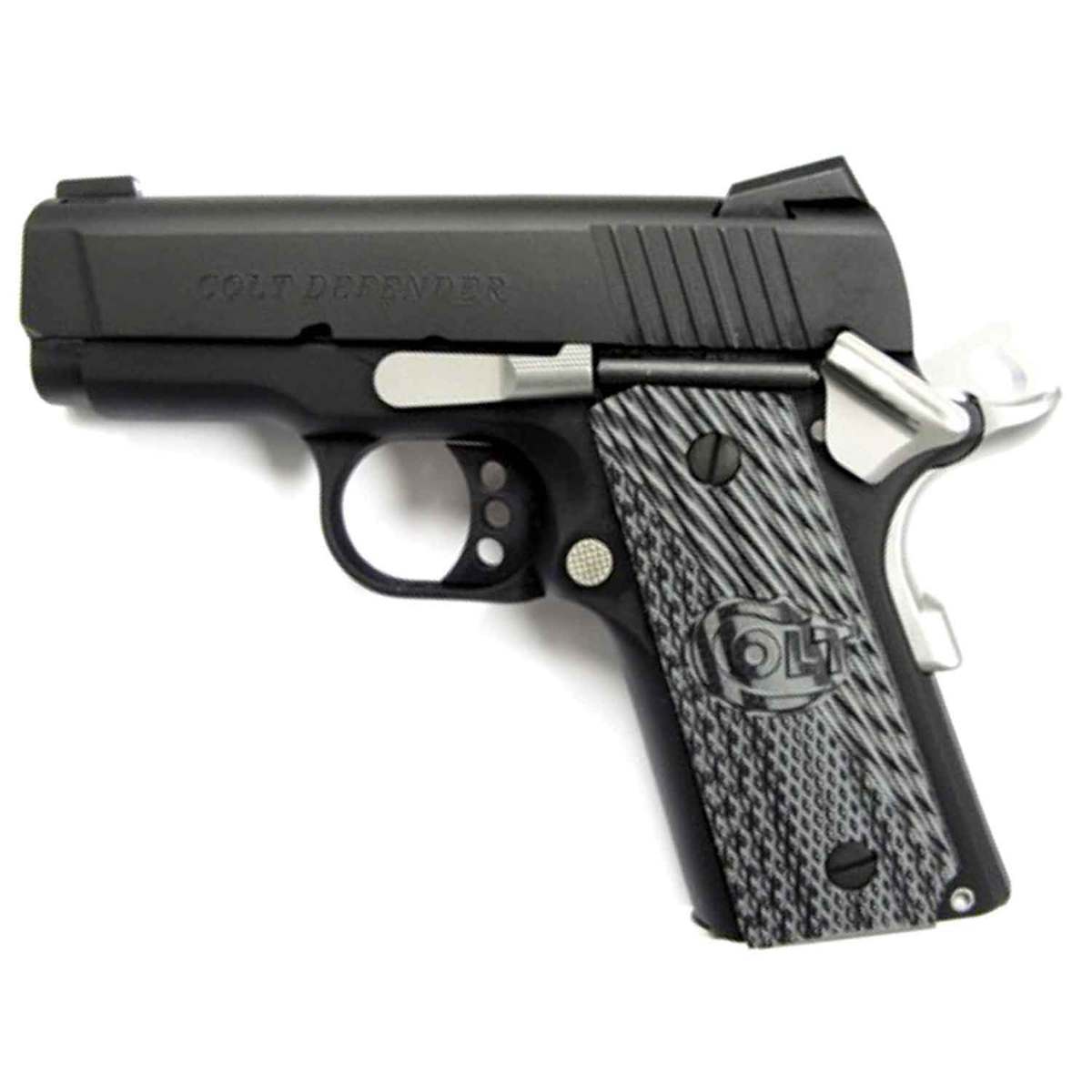 Colt Defender Series 45 Auto (ACP) 3in Cerakote Black Pistol - 7+1 Rounds Colt Defender Series 45 Auto (ACP) 3in Cerakote Black Pistol - 7+1 Rounds