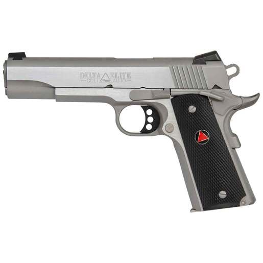 Colt Delta Elite 10mm Auto 5in Stainless Steel Pistol - 8+1 Rounds - Gray image