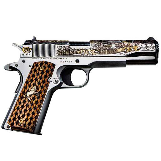 Colt Dragon 38 Super Auto 5in Stainless/Orange Pistol - 9+1 Rounds - Stainess/Orange image