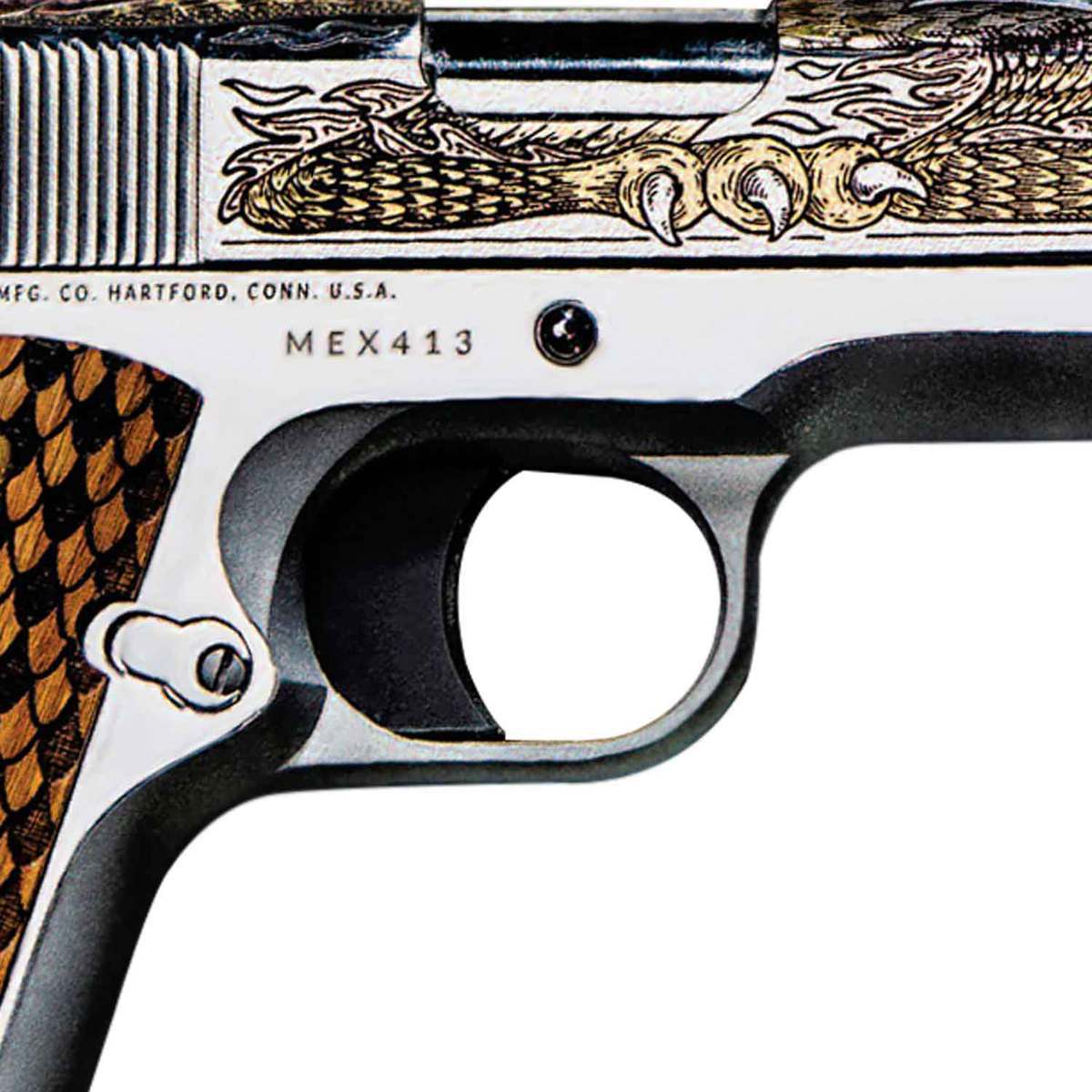 Colt Dragon 38 Super Auto 5in Stainless/Orange Pistol - 9+1 Rounds - Stainess/Orange Colt Dragon 38 Super Auto 5in Stainless/Orange Pistol - 9+1 Rounds - Stainess/Orange
