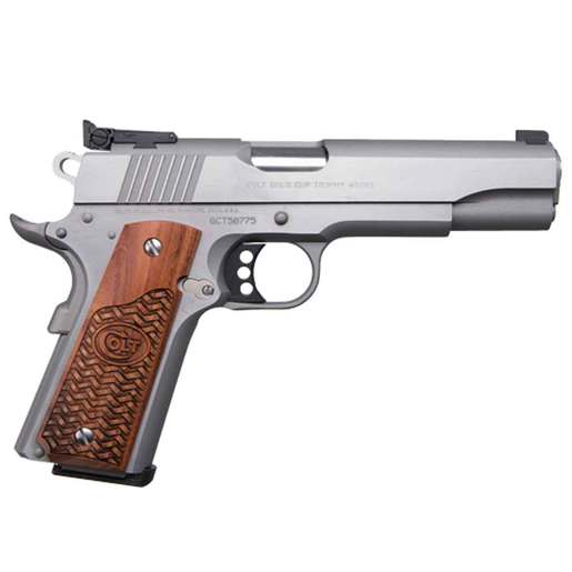 Colt Gold Cup Trophy Elite 45 Auto (ACP) 5in Stainless Pistol - 8+1 Rounds - Gray - Colt