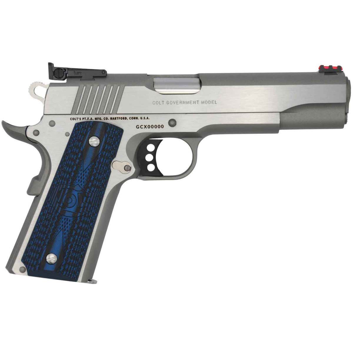 Colt Gold Cup Lite 9mm Luger 5in Stainless/Blue Pistol - 9+1 Rounds Colt Gold Cup Lite 9mm Luger 5in Stainless/Blue Pistol - 9+1 Rounds