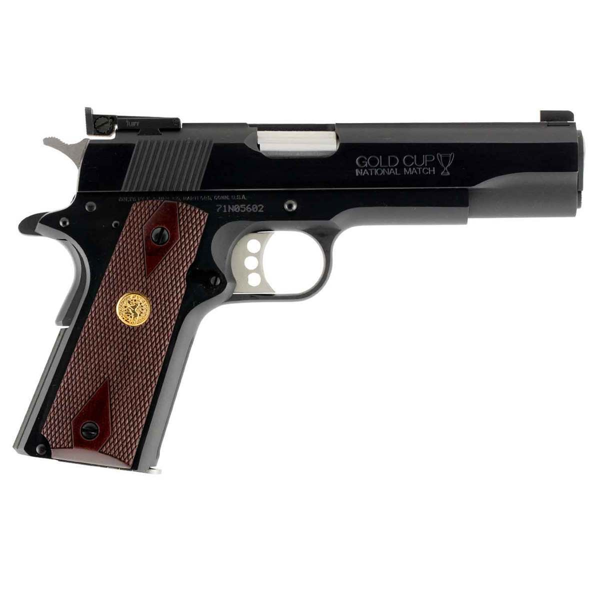Colt Gold Cup National Match 9mm Luger 5in Blued Pistol - 9+1 Rounds - Black Colt Gold Cup National Match 9mm Luger 5in Blued Pistol - 9+1 Rounds - Black
