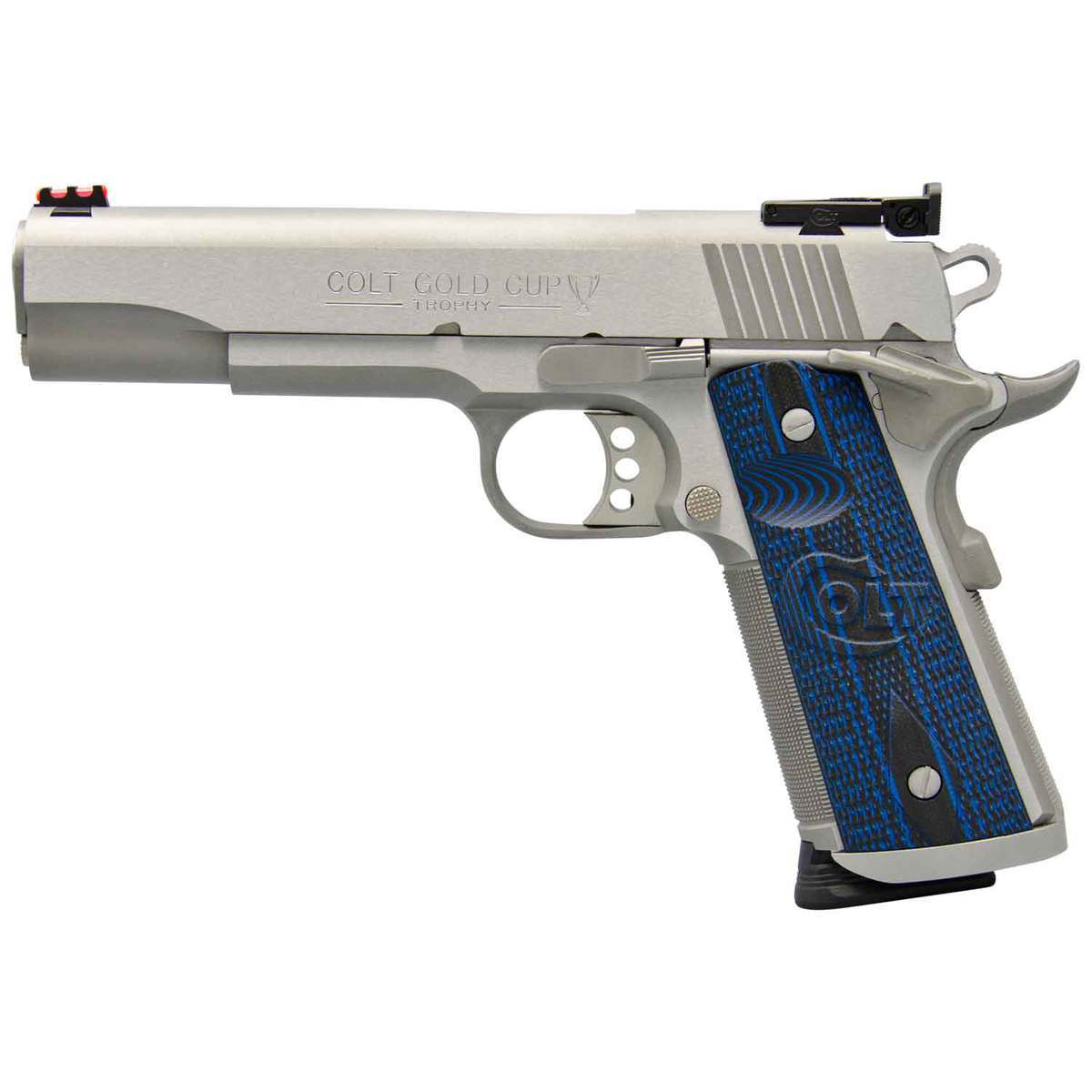 Colt Gold Cup Trophy 9mm Luger 5in Stainless Pistol - 9+1 Rounds - Grey Colt Gold Cup Trophy 9mm Luger 5in Stainless Pistol - 9+1 Rounds - Grey