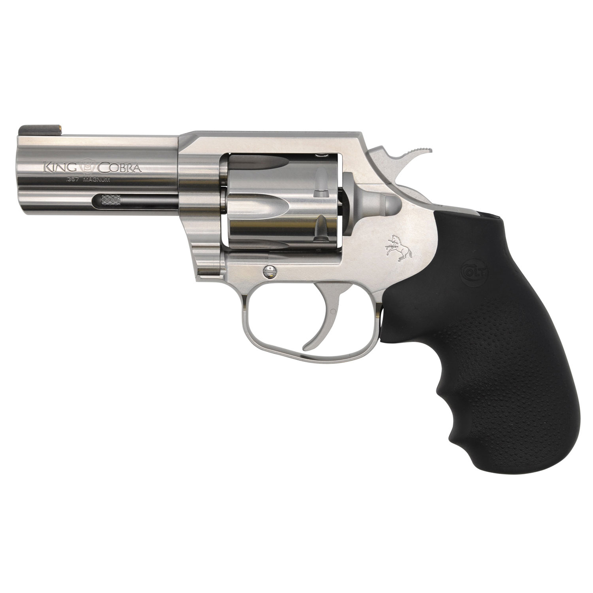 Colt King Cobra 357 Magnum 3in Brushed Stainless Revolver - 6 Rounds Colt King Cobra 357 Magnum 3in Brushed Stainless Revolver - 6 Rounds