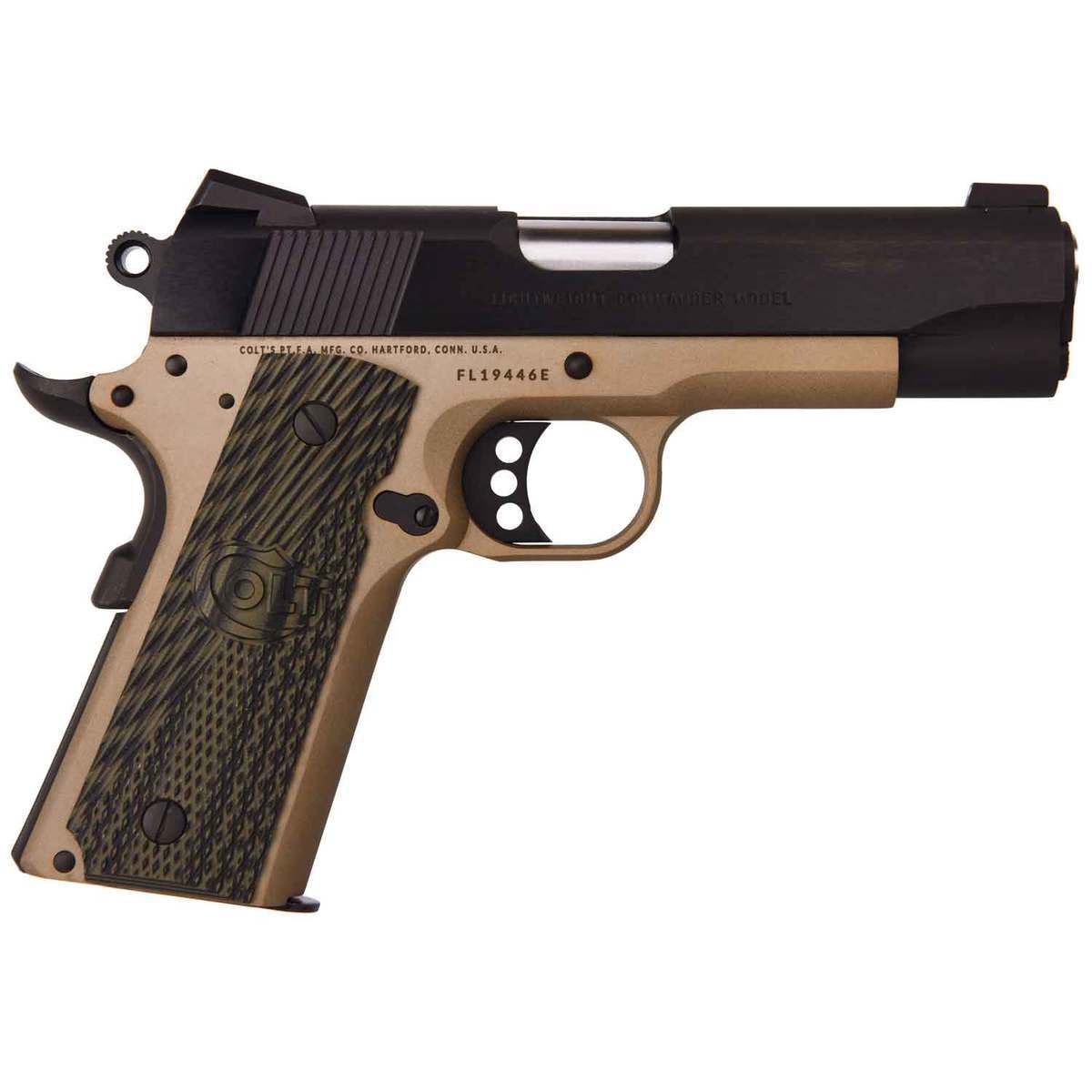 Colt Lightweight Commander 45 Auto (ACP) 4.25in Flat Dark Earth Anodized Frame Pistol - 8+1 Rounds Colt Lightweight Commander 45 Auto (ACP) 4.25in Flat Dark Earth Anodized Frame Pistol - 8+1 Rounds