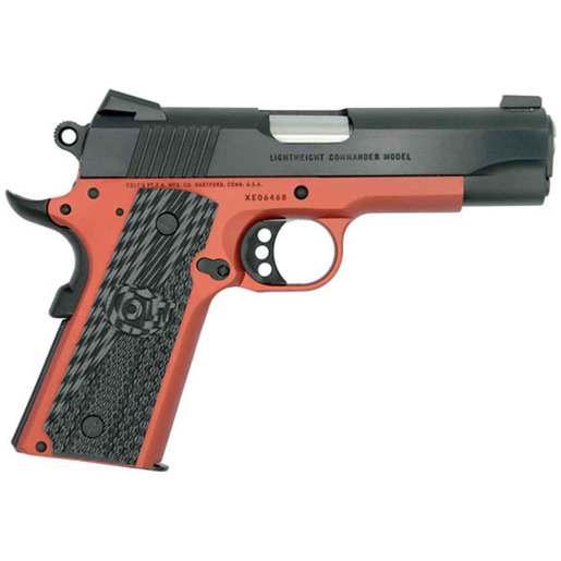 Colt Lightweight Commander 45 Auto (ACP) 4.25in Red Anodized Frame Pistol - 8+1 Rounds image