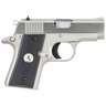 Colt Mustang 380 Auto (ACP) 2.75in Brushed Stainless w/ Checkered Grip Pistol - 6+1 Rounds