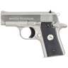 Colt Mustang 380 Auto (ACP) 2.75in Brushed Stainless w/ Checkered Grip Pistol - 6+1 Rounds - Gray