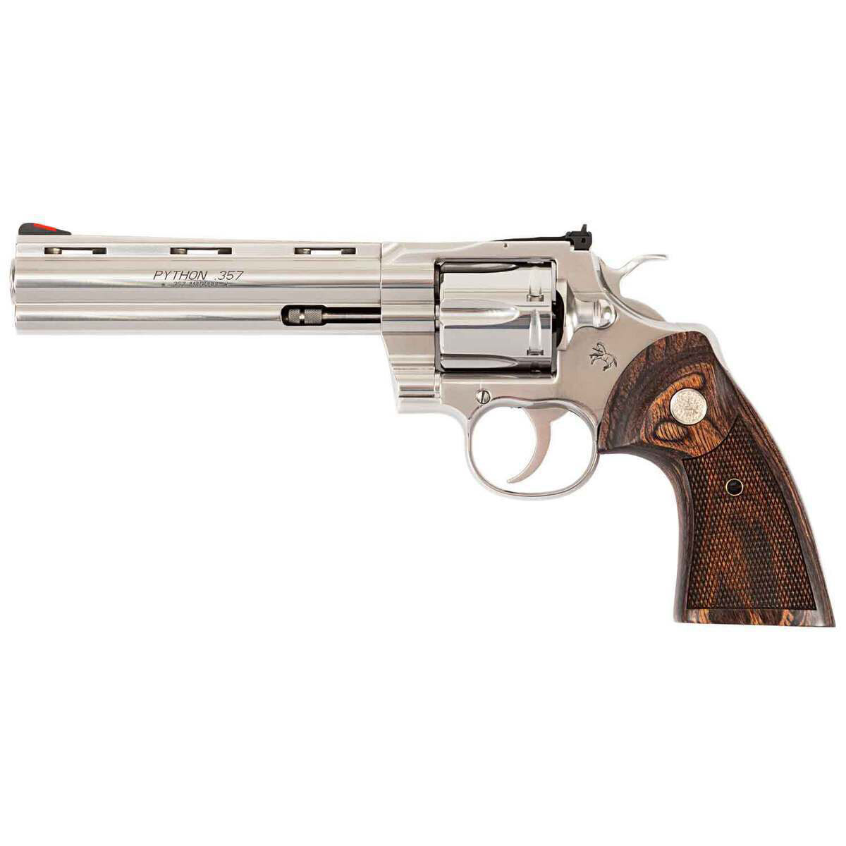 Colt Python 357 Magnum 6in Stainless Revolver - 6 Rounds Colt Python 357 Magnum 6in Stainless Revolver - 6 Rounds