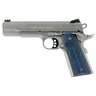 Colt 1911 Government Competition 45 Auto (ACP) 5in Stainless Steel w/ G10 Blue & Black Grips Pistol - 8+1 Rounds - Blue