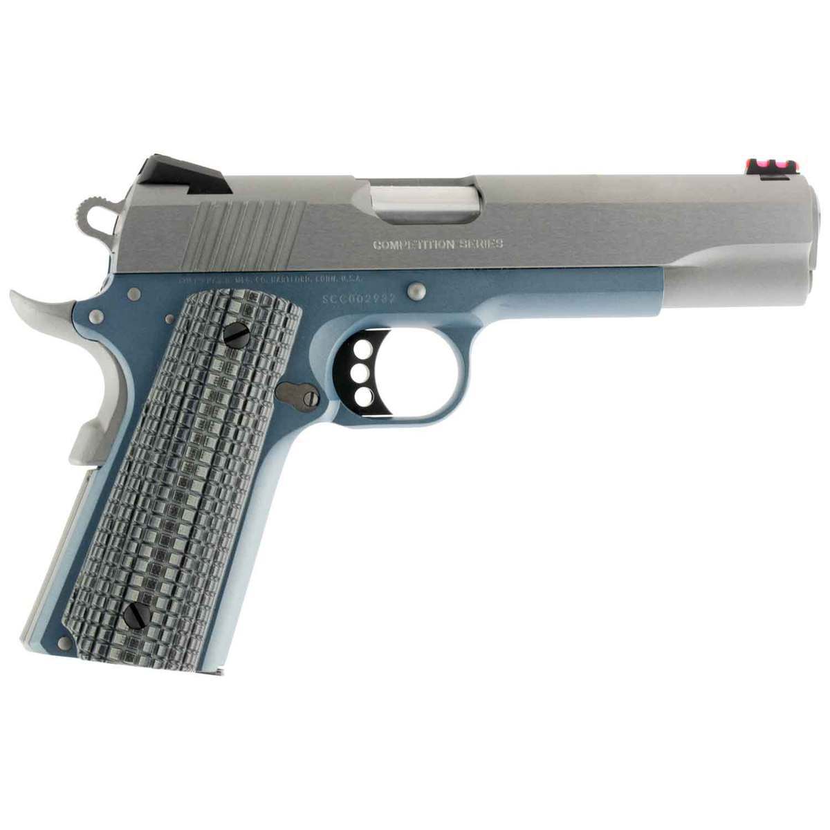 Colt Mfg 1911 Government Competition 45 Auto (ACP) 5in Stainless Steel w/ Gray G10 Grips Pistol - 8+1 Rounds - Gray Colt Mfg 1911 Government Competition 45 Auto (ACP) 5in Stainless Steel w/ Gray G10 Grips Pistol - 8+1 Rounds - Gray