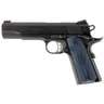 Colt 1911 Government Competition 9mm Luger 5in Blued w/ G10 Blue & Black Grips Pistol - 9+1 Rounds - Blue
