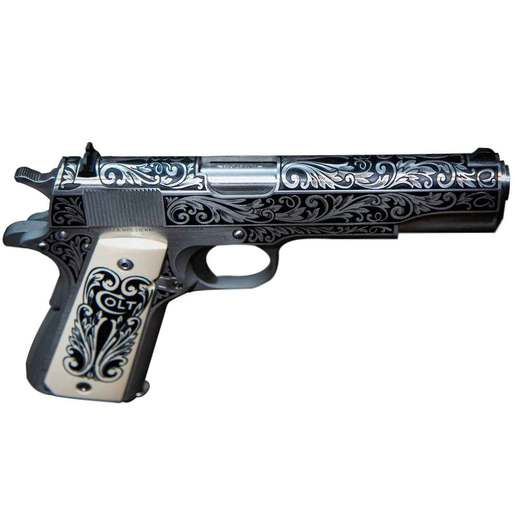 Colt Series 70 Lisa Tomlin 45 Auto (ACP) 5in Stainless/White/Black Pistol - 8+1 Rounds - Black - Colt