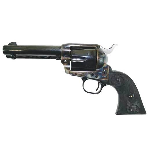 Colt Single Action Army Black Powder Frame 45 (Long) Colt 4.75in Blued/Case Hardened Revolver - 6 Rounds - Fullsize - Colt