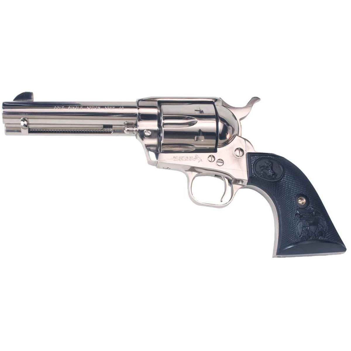 Colt Single Action Army Peacemaker 357 Magnum 4.75in Nickel Revolver - 6 Rounds Colt Single Action Army Peacemaker 357 Magnum 4.75in Nickel Revolver - 6 Rounds