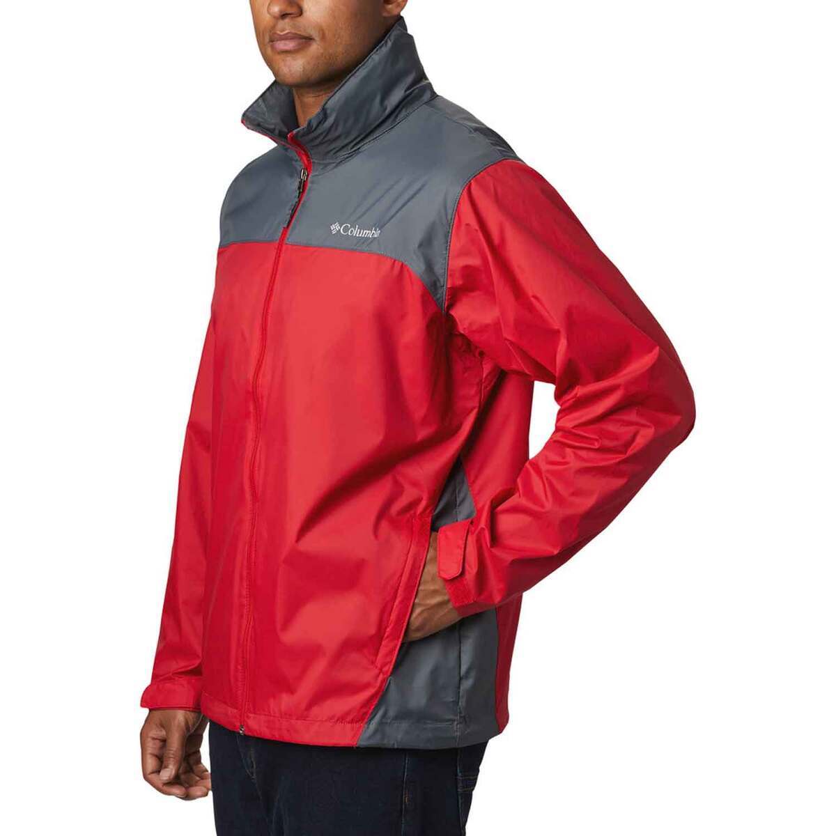 Columbia Men's Glennaker Lake Waterproof Casual Rain Jacket - Mountain Red/Graphite - M - Mountain Red/Graphite M Columbia Men's Glennaker Lake Waterproof Casual Rain Jacket - Mountain Red/Graphite - M - Mountain Red/Graphite M