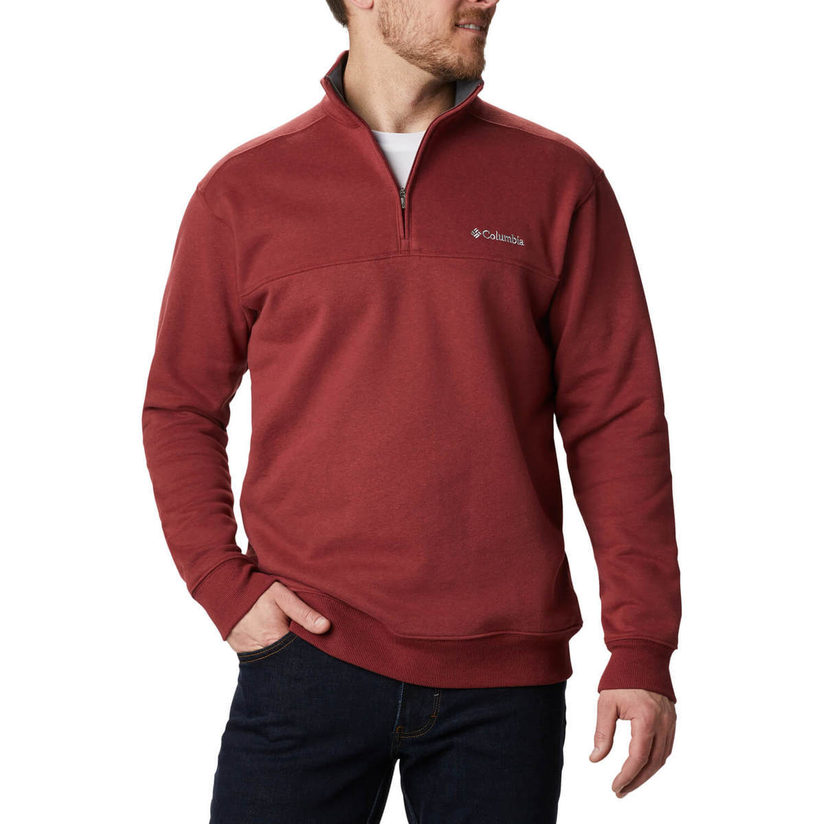 Columbia Men's Hart Mountain II Quarter Zip Casual Jacket Columbia Men's Hart Mountain II Quarter Zip Casual Jacket