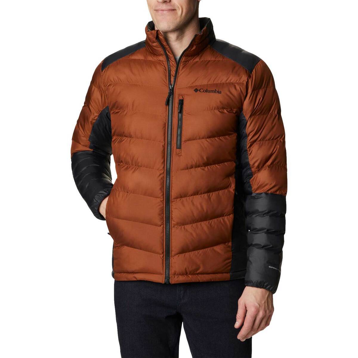 Columbia Men's Labyrinth Loop Insulated Jacket - Dark Amber and Black - L - Dark Amber and Black L Columbia Men's Labyrinth Loop Insulated Jacket - Dark Amber and Black - L - Dark Amber and Black L