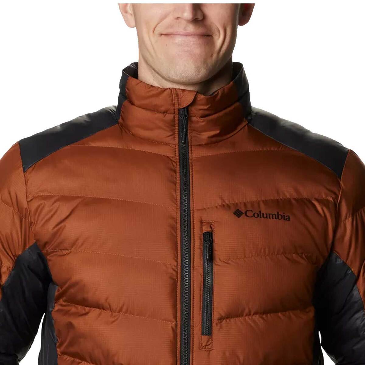 Columbia Men's Labyrinth Loop Insulated Jacket - Dark Amber and Black - L - Dark Amber and Black L Columbia Men's Labyrinth Loop Insulated Jacket - Dark Amber and Black - L - Dark Amber and Black L