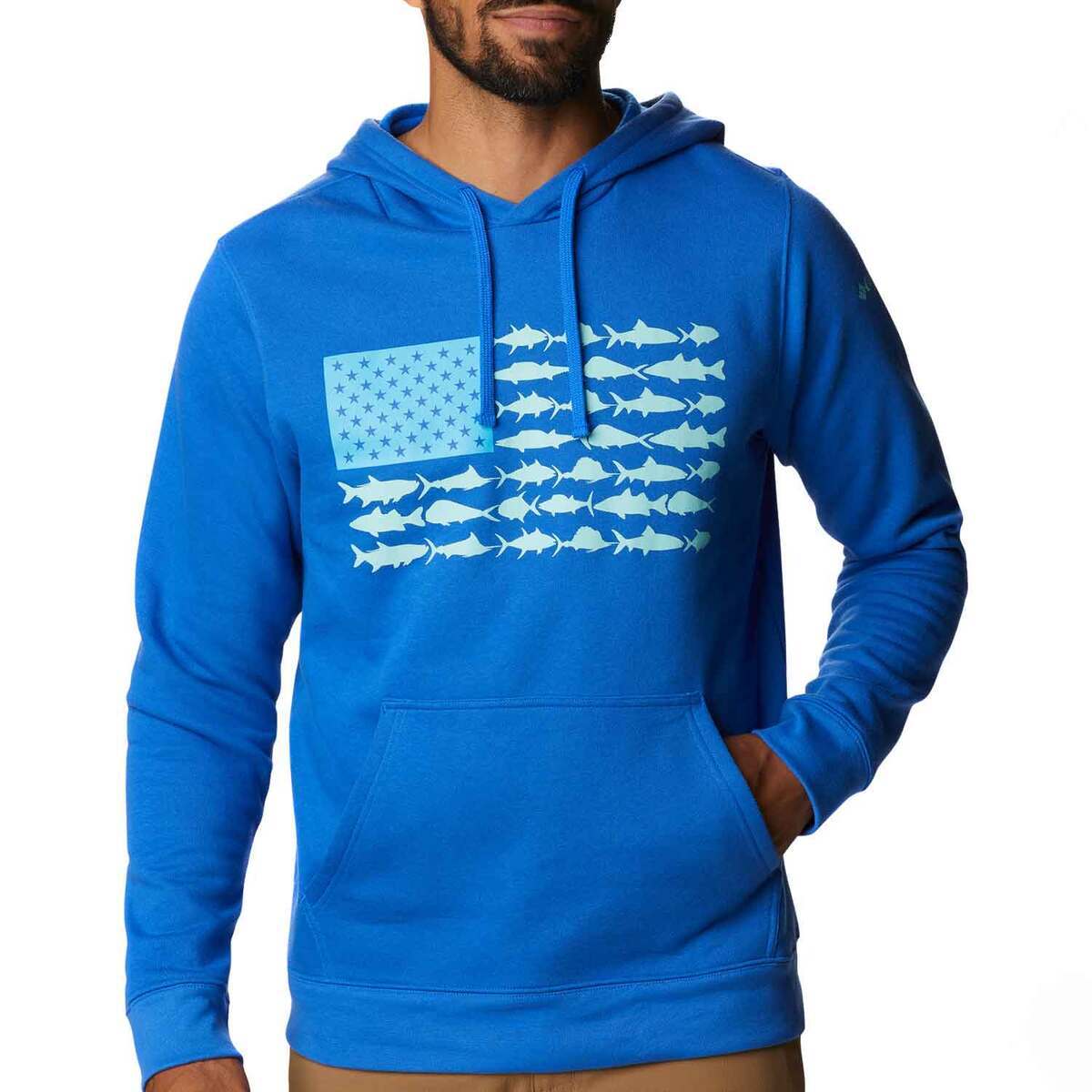 Columbia Men's PFG Fish Flag II Casual Hoodie Columbia Men's PFG Fish Flag II Casual Hoodie