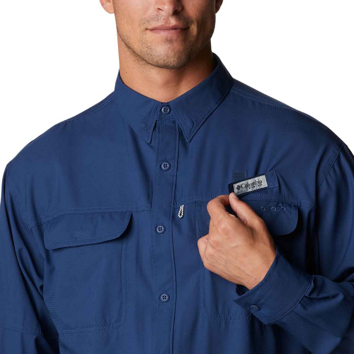 Columbia Men's PFG Skiff Guide Woven Long Sleeve Fishing Shirt - Carbon - XL - Carbon XL Columbia Men's PFG Skiff Guide Woven Long Sleeve Fishing Shirt - Carbon - XL - Carbon XL