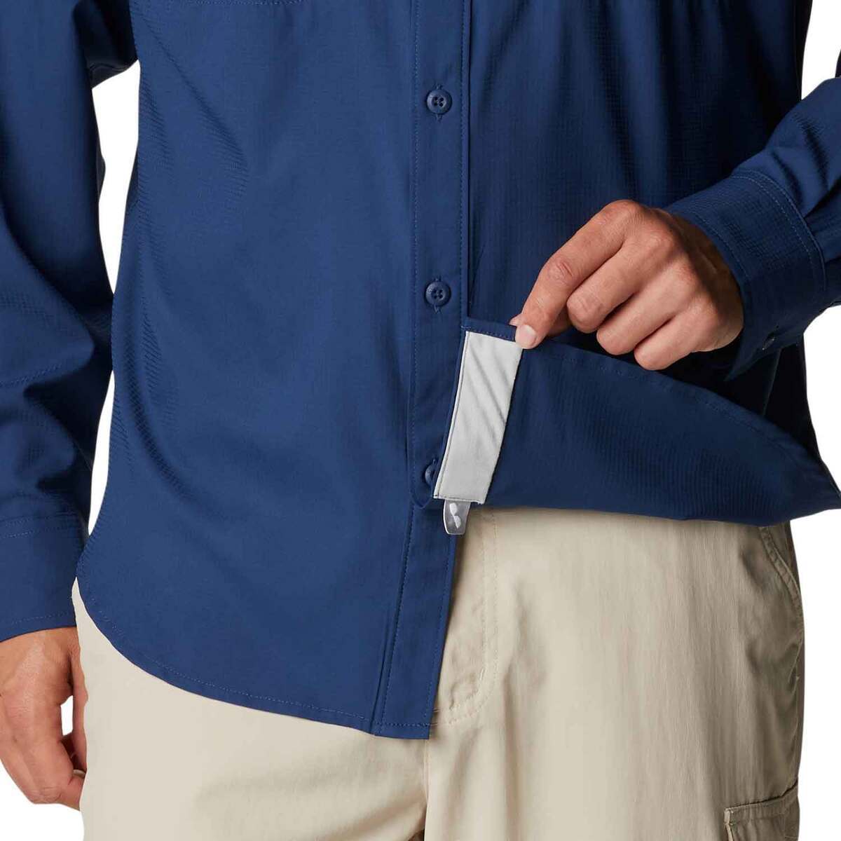 Columbia Men's PFG Skiff Guide Woven Long Sleeve Fishing Shirt - Carbon - XL - Carbon XL Columbia Men's PFG Skiff Guide Woven Long Sleeve Fishing Shirt - Carbon - XL - Carbon XL