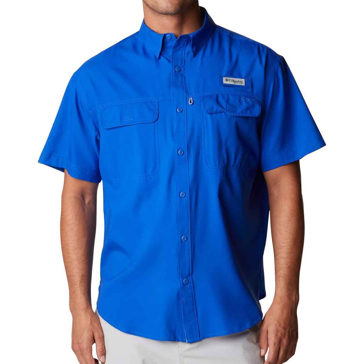 Columbia Men's PFG Skiff Guide Woven Short Sleeve Fishing Shirt Columbia Men's PFG Skiff Guide Woven Short Sleeve Fishing Shirt